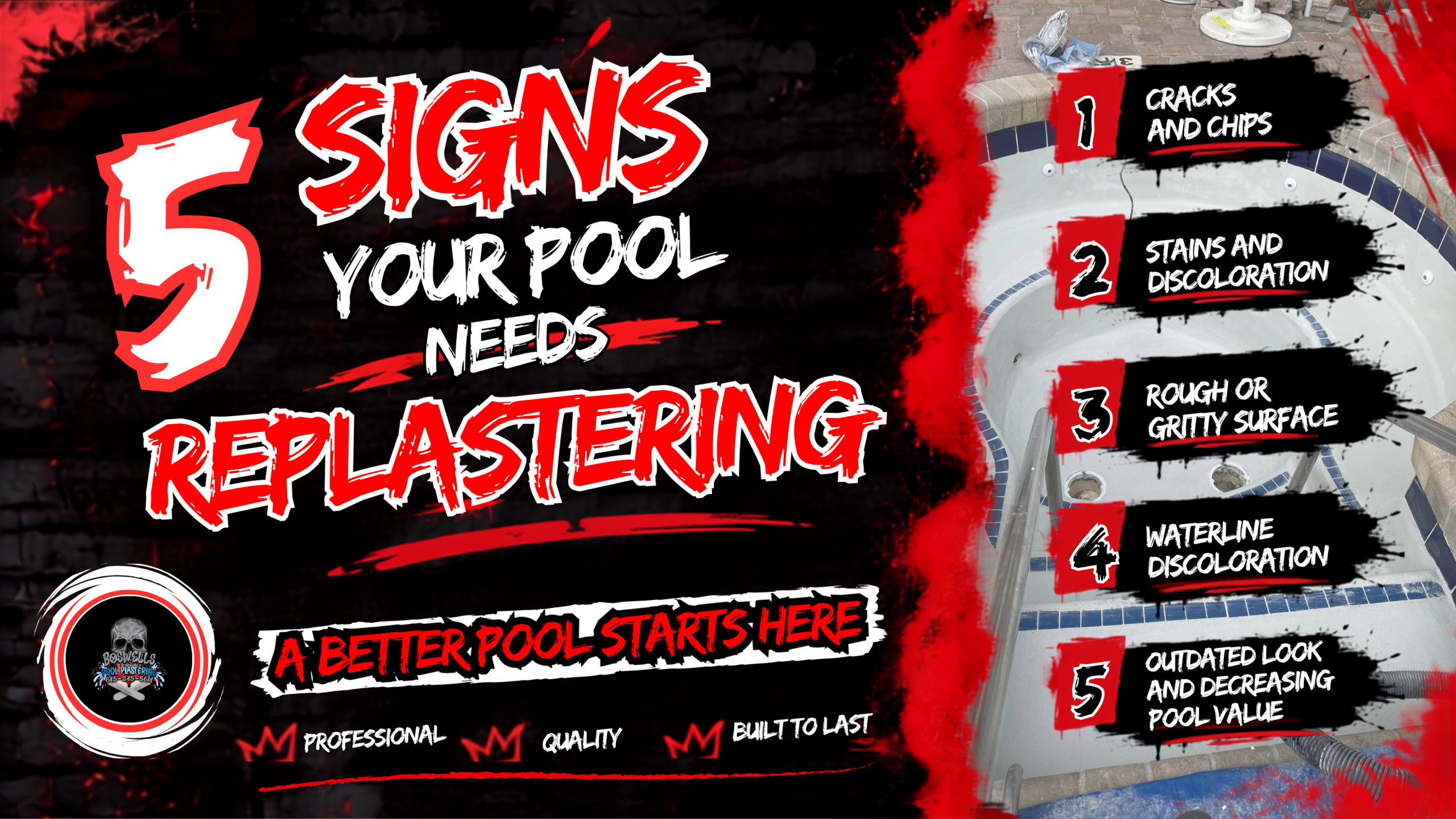 5 Signs Your Pool Needs Replastering