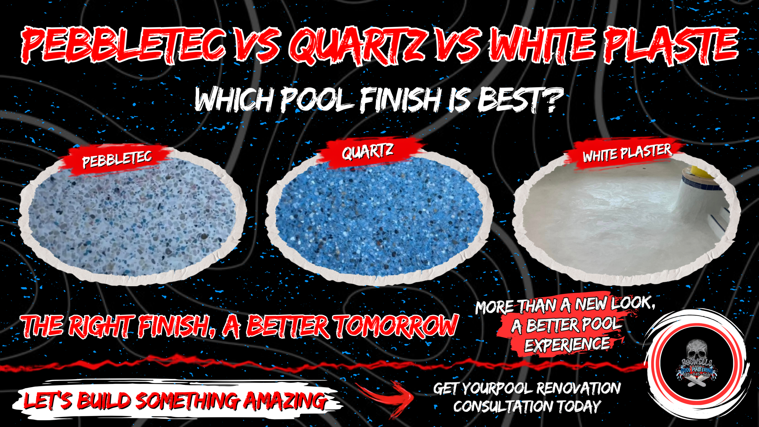 PebbleTec vs Quartz vs White Plaster: Which Pool Finish is Best?